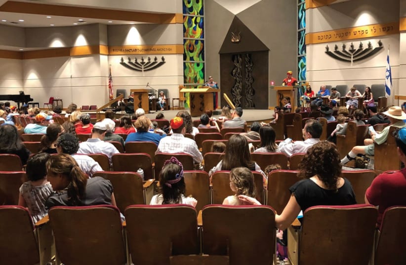 A resconstructed Congregation Beth Yeshurun in Houston (photo credit: Courtesy)