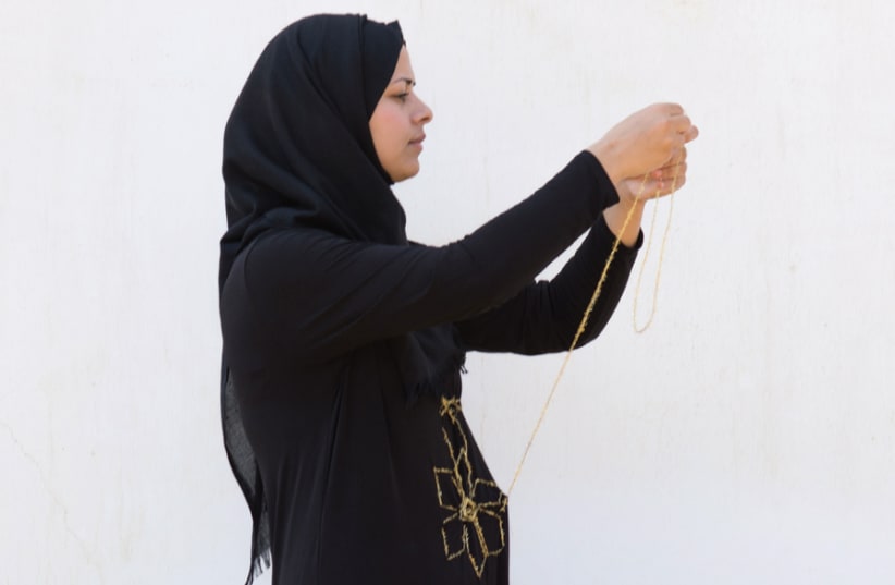 Marwa Abd Alkadr sheds light on the Bedouin way of life: ‘Rana,’ 2018, Performance. (photo credit: LIANNE SILBERMAN)