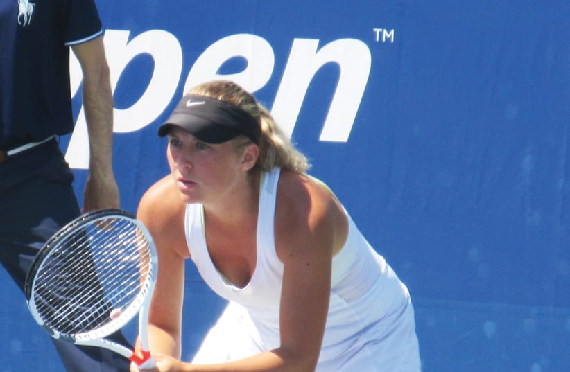  After taking six years off of the professional tour, Jewish-American tennis player Gail Brodsky, 27, mounted a comeback this year at the US Open, where she first  competed as a 17-year-old in 2008 (photo credit: HOWARD BLAS)