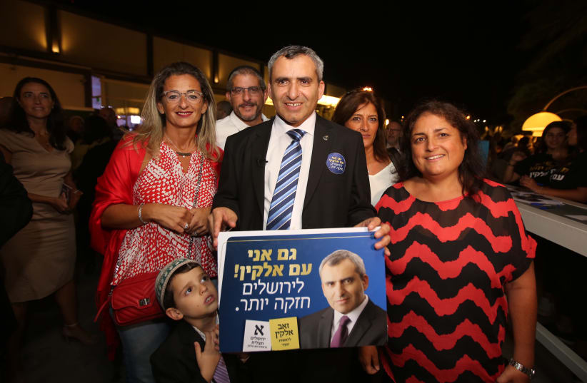 Jerusalem mayoral candidate Zeev Elkin, September 16, 2018 (photo credit: MARC ISRAEL SELLEM/THE JERUSALEM POST)