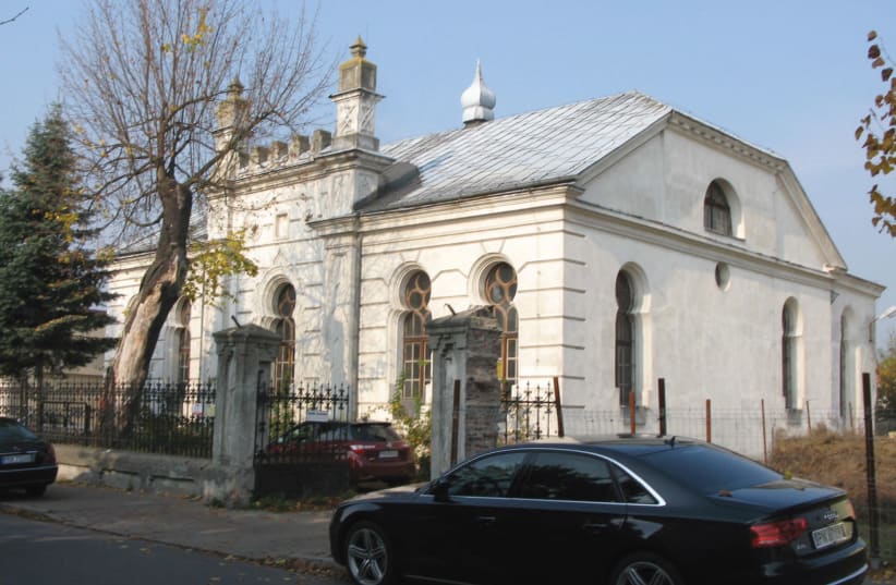 A view of the synagogue in Konin, Poland (photo credit: MONTE JACOBSON)