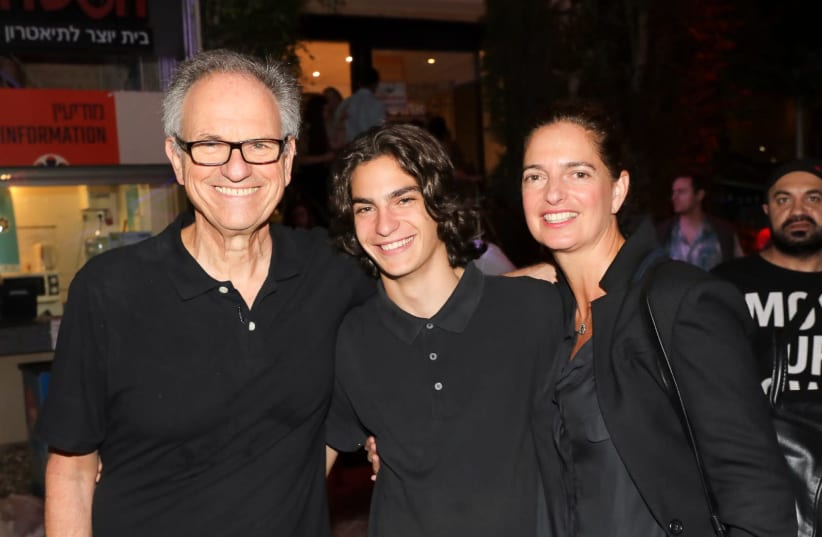 Iris and Avi Nesher with their son Ari at the opening evening of the film festival in Haifa where Avi Nesher's new film "Another Story" was screened (photo credit: RAFI DALOIA)