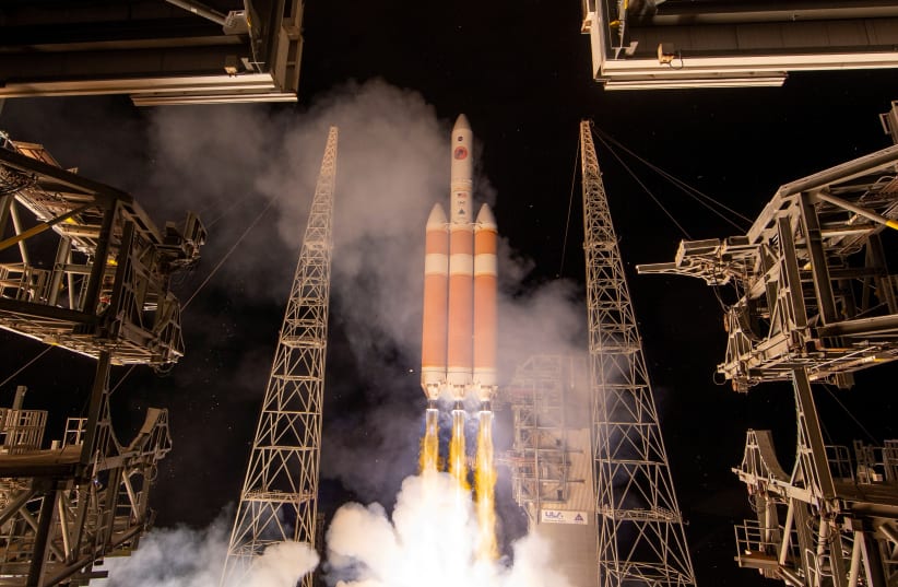 The United Launch Alliance Delta IV Heavy rocket launches NASA's Parker Solar Probe to the Sun at Cape Canaveral, Florida, U.S. August 12, 2018. (photo credit: NASA/BILL INGALLS)