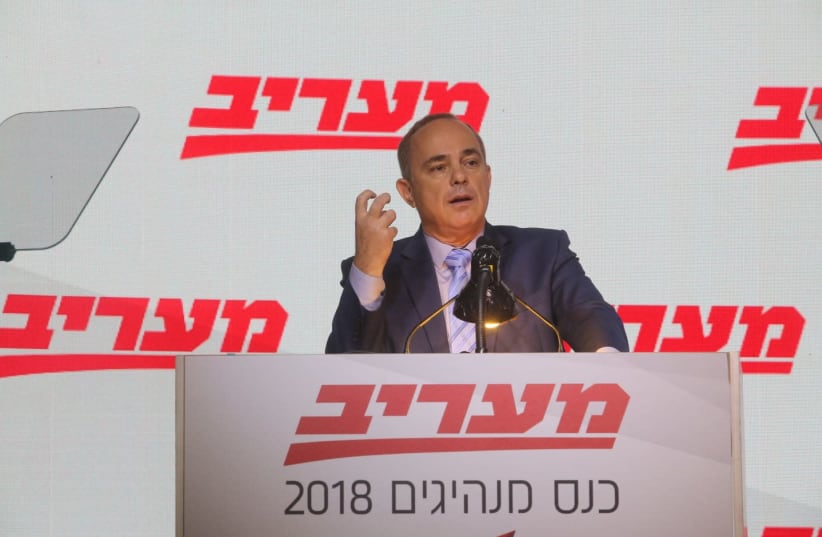 Energy Minister Yuval Steinitz at the Maariv Leaders Conference (photo credit: SIVAN FARAG)