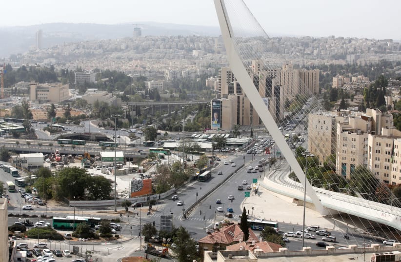 Jerusalem Chords Bridge (photo credit: MARC ISRAEL SELLEM)