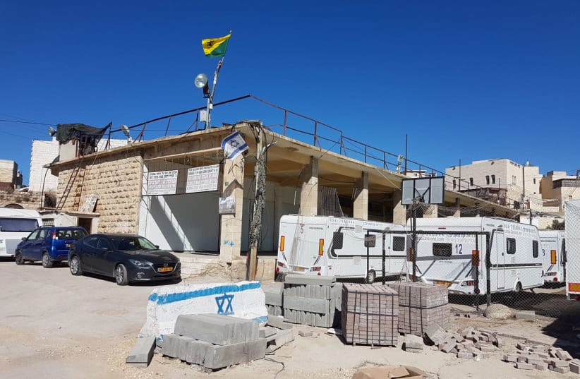 The site of new Jewish construction in Hebron (photo credit: TZIPI SHLISEL/TPS)