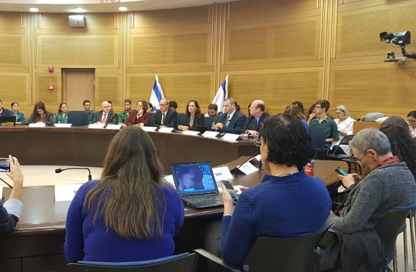 Coalition and opposition MKs debate equality for the progressive Jewish movements in Israel on Wednesday (photo credit: MASORTI MOVEMENT IN ISRAEL)