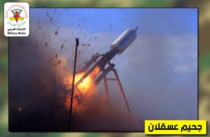 THE NEW rocket produced by Islamic Jihad.  (photo credit: TWITTER)