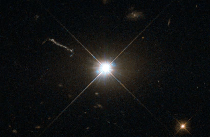 Quasar 3C 273  (photo credit: FLICKR/HUBBLE SPACE TELESCOPE/ESA)
