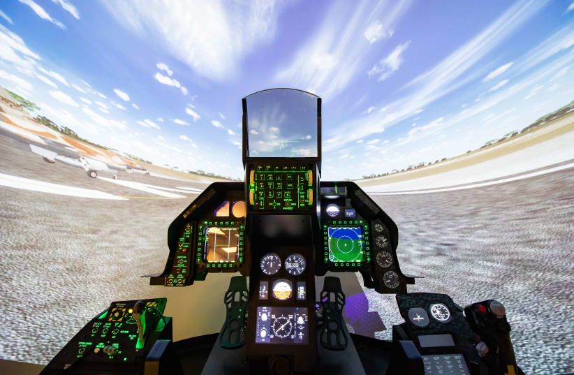 F-16 Flight Simulator (photo credit: IDF SPOKESPERSON'S OFFICE)