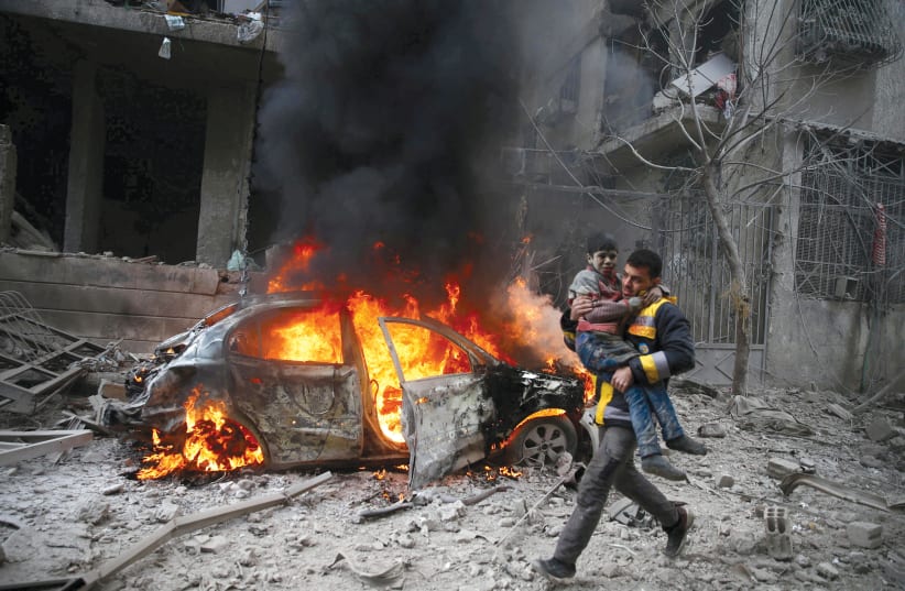 NO ONE did anything to stop the carnage in Syria.  (photo credit: REUTERS)