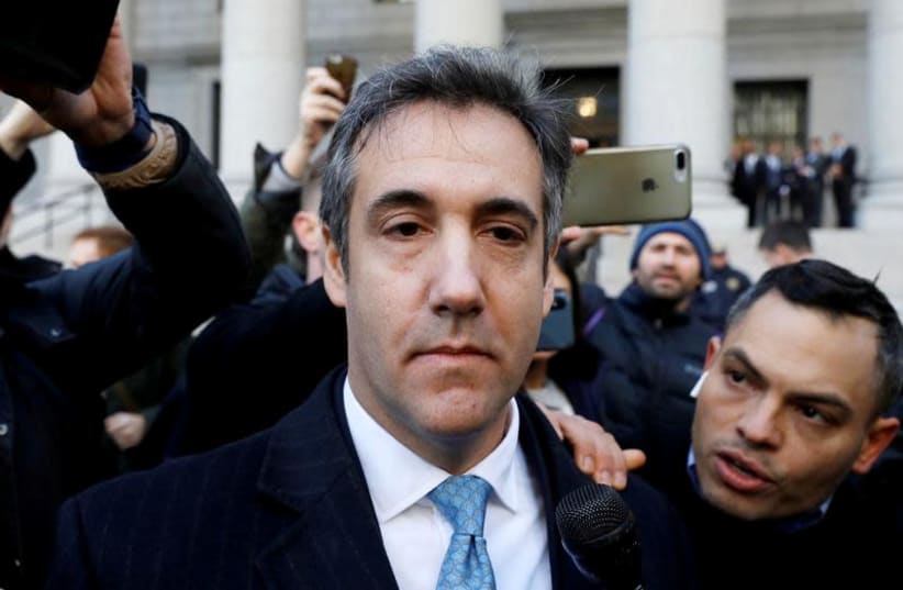 U.S. President Donald Trump's former lawyer Michael Cohen exits Federal Court after entering a guilty plea in Manhattan, New York City, U.S., November 29, 2018 (photo credit: ANDREW KELLY / REUTERS)