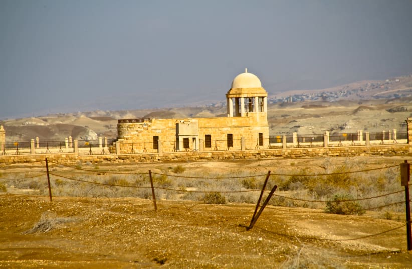 The Franciscan Monastery in the Jordan Valley by Jesus's baptismal site (photo credit: TOVAH LAZAROFF)