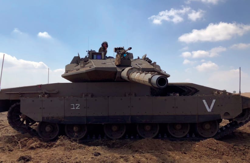 An IDF tank (photo credit: MARC ISRAEL SELLEM/THE JERUSALEM POST)