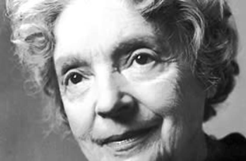 Photo of Nelly Sachs, 1966. (photo credit: WIKIMEDIA COMMONS/NOBEL FOUNDATION)