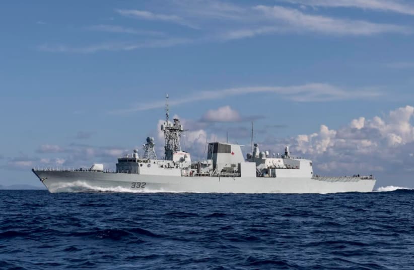 HMCS VILLE DE QUEBEC sailing in the Mediterranean Sea as part of Standing NATO Maritime Group 2, 20 August 2018 (photo credit: MASTER CORPORAL (MCPL) ANDRE MAILLET MARPAC IMAGING SERVICES)