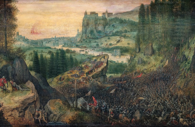 The Sucide of Saul by Pieter Brugel  (photo credit: KHM - MUSEUMSVERBAND)