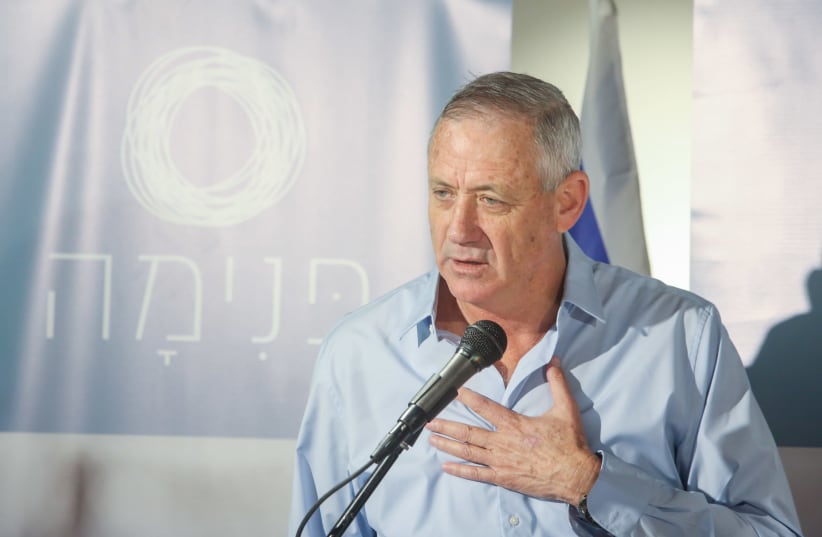 Former IDF chief-of-staff Benny Gantz, December 26th, 2018 (photo credit: MARC ISRAEL SELLEM/THE JERUSALEM POST)