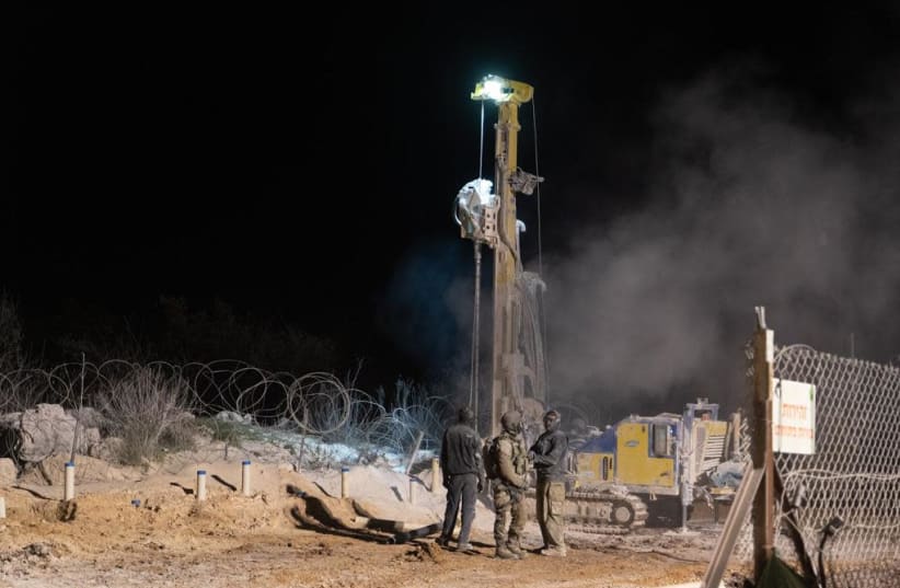 Fifth Hezbollah tunnel located and destroyed by IDF. (photo credit: IDF SPOKESPERSON'S UNIT)