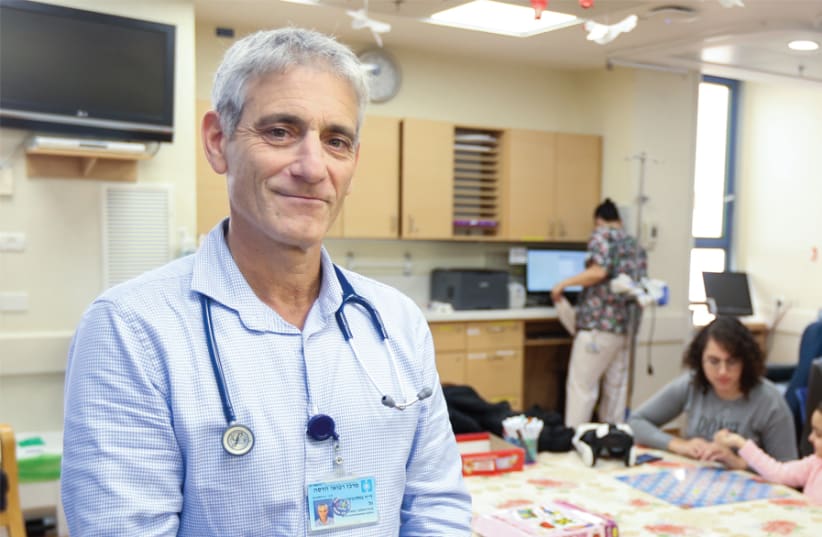 ‘Delicate and emotional field’: Dr. Gal Goldstein, head of Hadassah Ein Kerem’s Department of Pediatric Hemato-Oncology. (photo credit: MARC ISRAEL SELLEM)