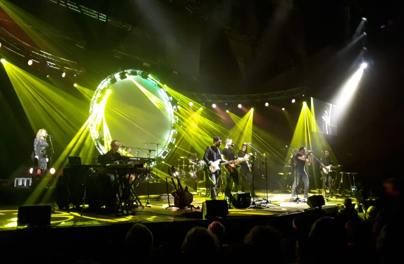 THE COMBINED forces of the UK Pink Floyd Experience and Echoes onstage Saturday night in Tel Aviv. (photo credit: DAVID BRINN)