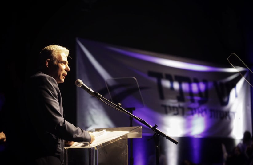 Yair Lapid 2019 elections campaign launch. (photo credit: ADI COHEN ZEDEK)