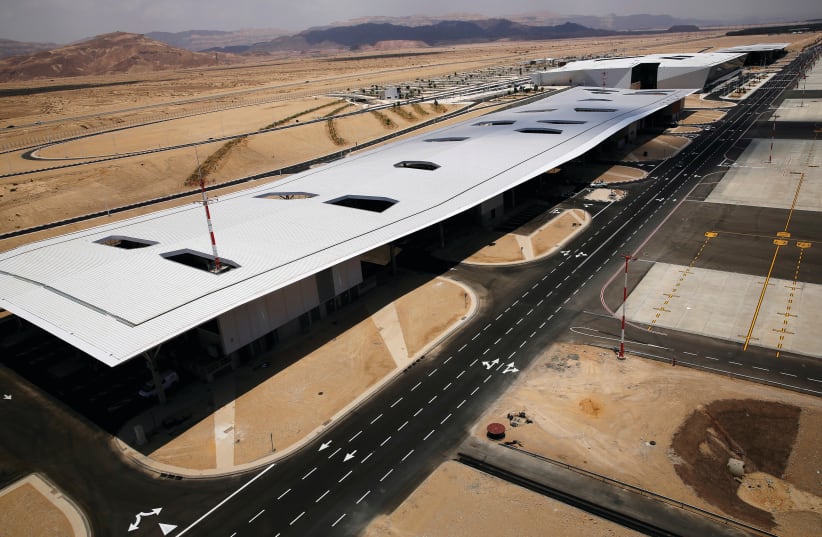 RAMON AIRPORT in the Timna Valley, north of Eilat. (photo credit: AMIR COHEN/REUTERS)