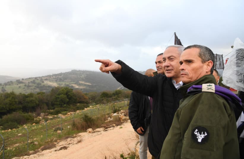 Netanyahu oversees Opeartion Northern Shield January 13, 2019 (photo credit: GPO)