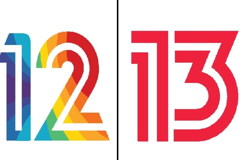 The logos of Channels 12 and 13 (photo credit: Courtesy)