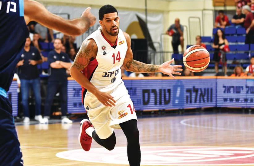 JAMES FELDEINE has made a big impact on Hapoel Jerusalem in his first year with the club, helping the Reds reach the State Cup semifinals. (photo credit: DOV HALICKMAN PHOTOGRAPHY/COURTESY)