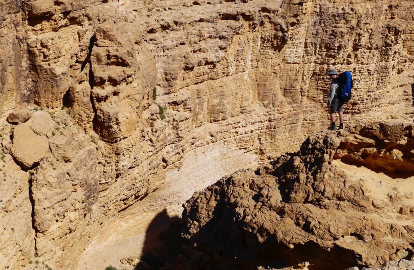 Hiking in the Negev (photo credit: ZIV SHERZER)