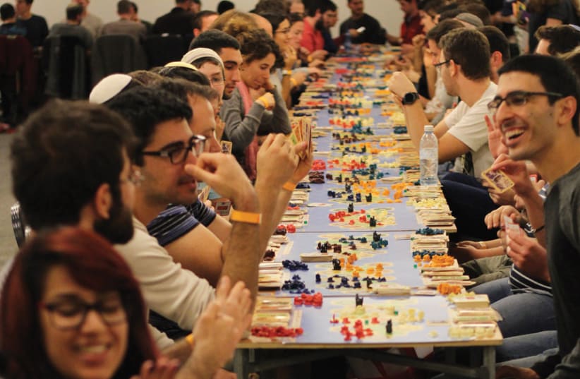 Hundreds of players participated in last month’s HanuCatan gaming event at the Tel Aviv Expo. (photo credit: MICHA PAUL)