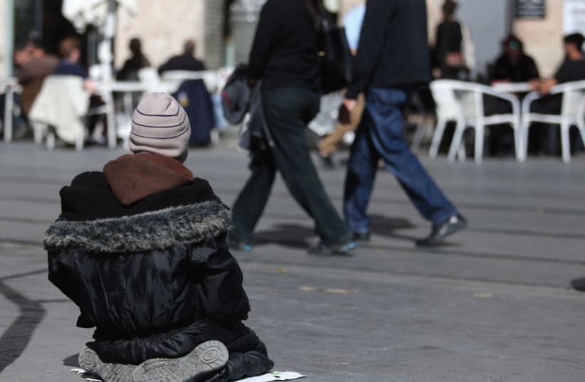 SOME 1.3 MILLION Israeli adults are defined as poor. (photo credit: MARC ISRAEL SELLEM)