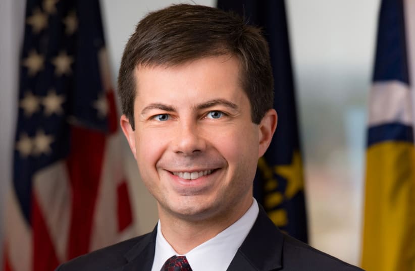 Pete Buttigieg, the Democratic mayor of South Bend, Indiana (photo credit: REUTERS)