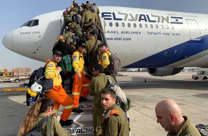 ZAKA, IDF leave for rescue mission to Brazil (photo credit: Courtesy)