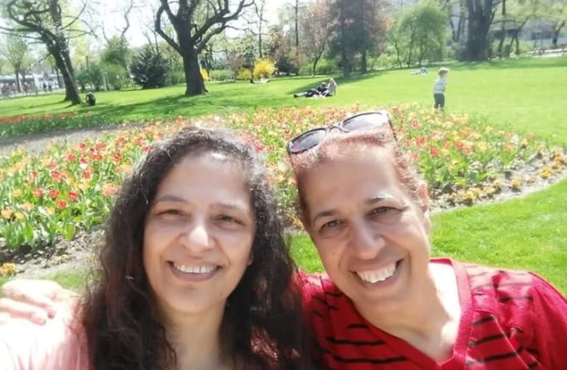 Israeli's Farhiya Sarusi, and aunt, Lily Pereg, in early February. The bodies of the two sisters were found in the yard of Gilad's house.  and Dr. Lily Pereg were murdered by their son and nephew in Argentina. (photo credit: screenshot)