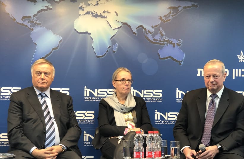 Vladimir Yakunin at the INSS conference, 2019. (photo credit: CHEN GALILI / INSS)