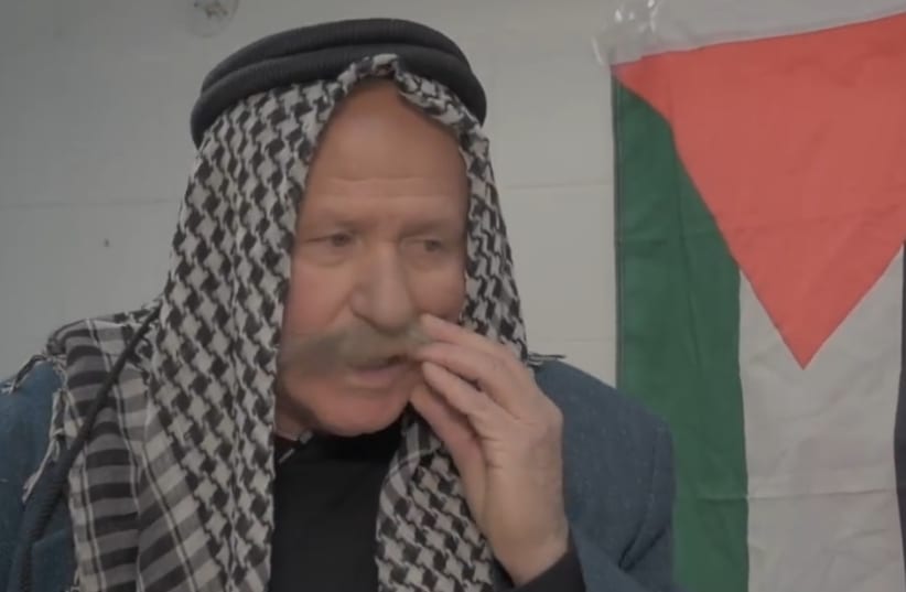 Likud MK Avi Dichter poses as a Palestinian in a video for his Likud primary campaign (photo credit: screenshot)