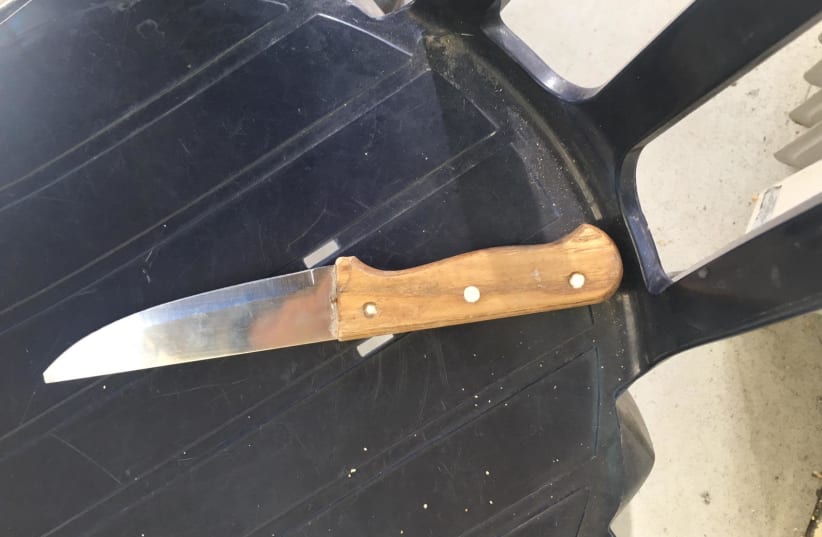 Israeli Border Police thwarted a stabbing attack at the Cave of the Patriarchs in Hebron on Sunday morning. (photo credit: POLICE SPOKESPERSON'S UNIT)