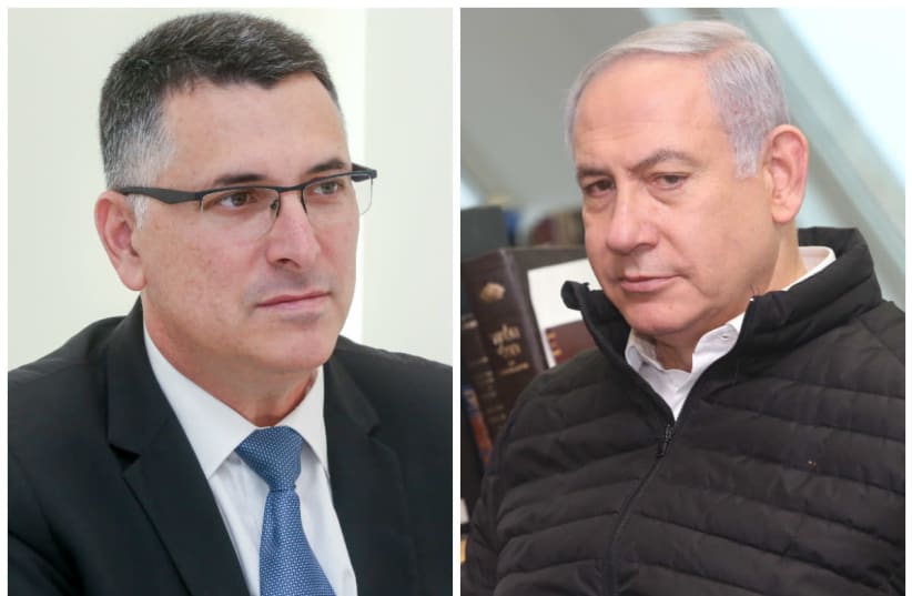 Gideon Sa'ar (L) and Benjamin Netanyahu (R) (photo credit: MARC ISRAEL SELLEM/THE JERUSALEM POST)