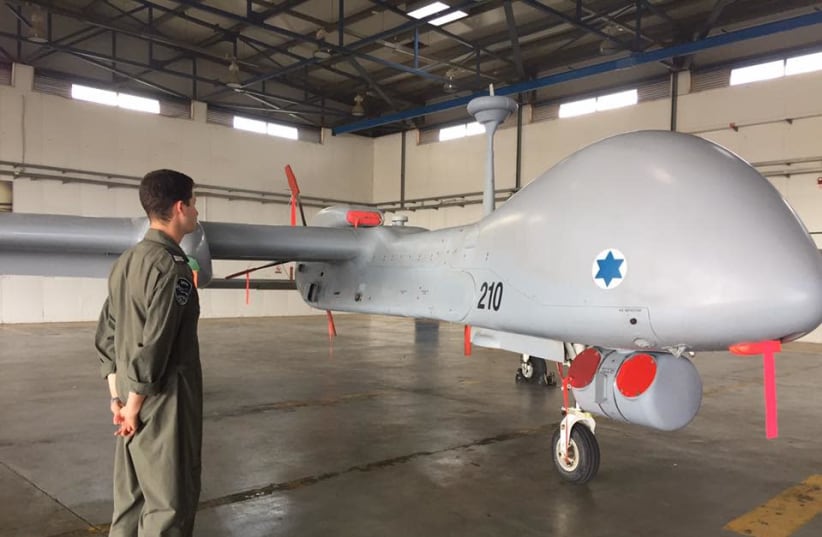 Israel Aerospace Industry's Heron TP drone (photo credit: ANNA AHRONHEIM)