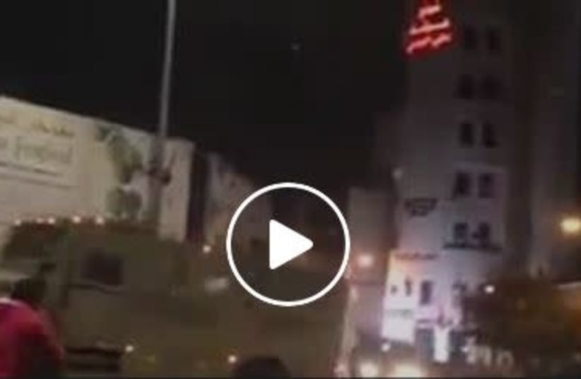 IDF soldiers are attacked in Ramallah. (photo credit: screenshot)