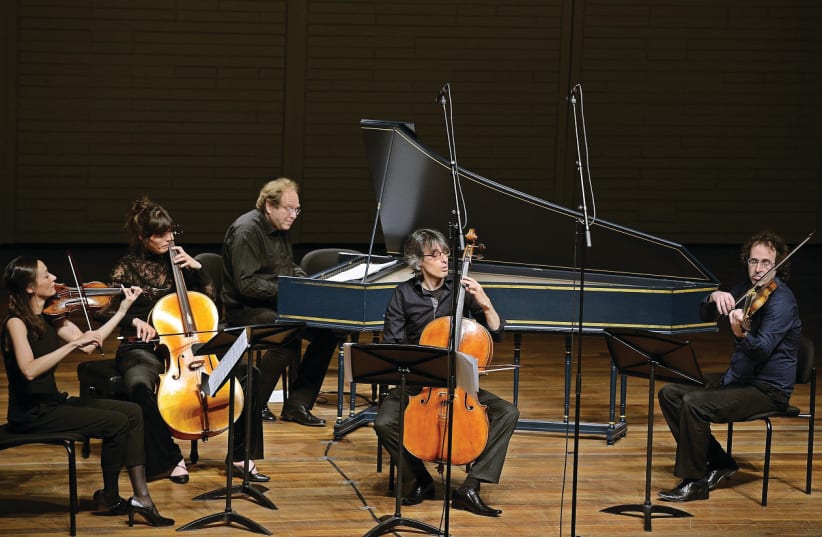 THE IRA GIVOL Ensemble performs Bach suites. (photo credit: YOAV ETIEL)