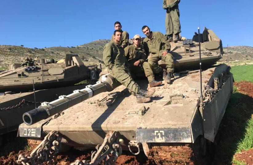 Soldiers from the IDF 401th Armored Brigade in training (photo credit: IDF SPOKESMAN’S UNIT)