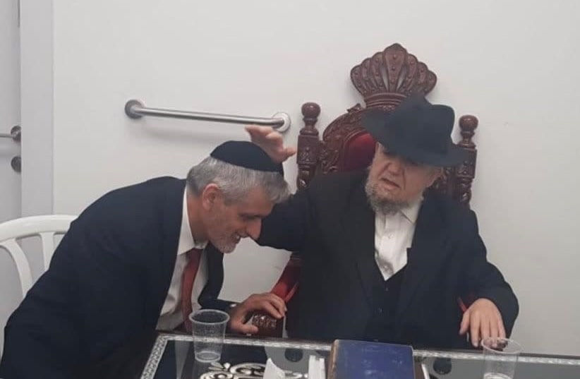 Eli Yishai and Rabbi Meir Mazuz (Yahad) (photo credit: YAHAD)