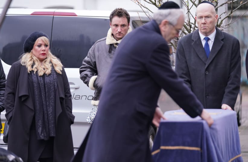 A SCENE from Dr. Legg's funeral on 'Eastenders.'  (photo credit: BBC)