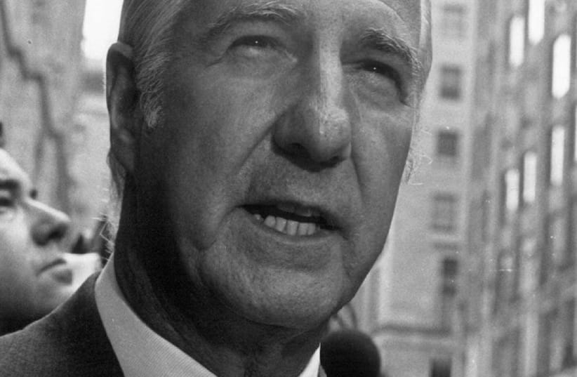 File photo: Spiro Agnew outside federal court in Baltimore. (photo credit: REUTERS)