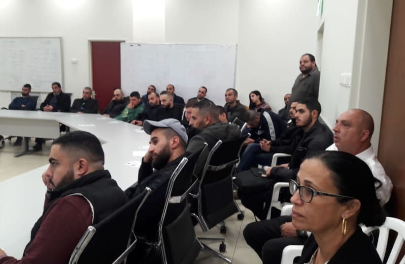 Young adults from Umm el-Fahm participate in a Yated program (photo credit: Courtesy)