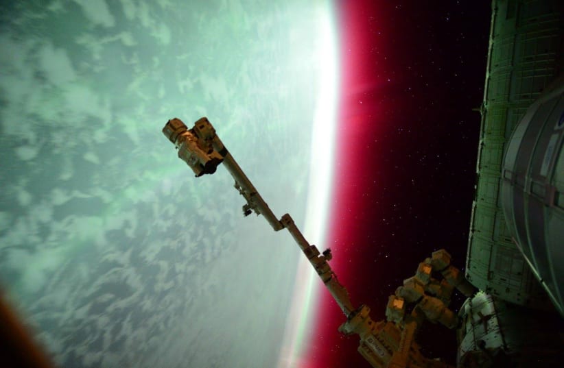 NASA Astronaut Scott Kelly captured an aurora from the International Space Station in this NASA handout photo taken on June 23, 2015. (photo credit: REUTERS)