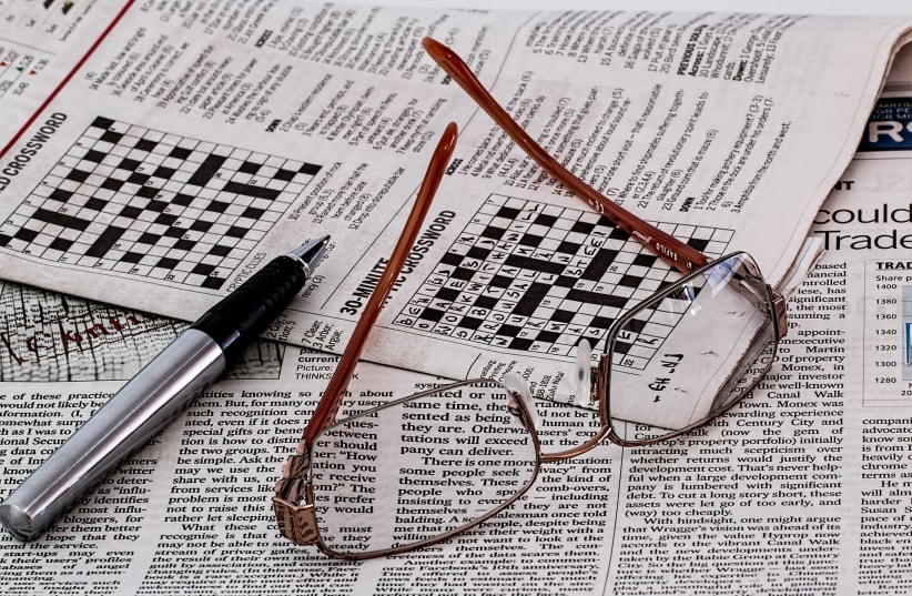Crossword puzzle [Illustrative] (photo credit: PIXABAY)